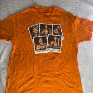 Orange Graphic Crewneck T-Shirt - Unbranded